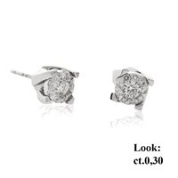 Orecchini Chimento Donna Bouquet in Oro bianco Diamante 0.22 Ct 1OFM030BB5000 - 1OFM030BB5000